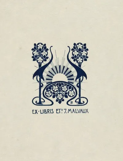 Bookplate Of Ets J Malveaux