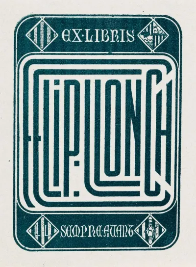 Bookplate Of Felip Lonch
