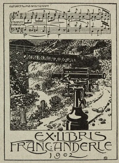 Bookplate Of Franc Anderle