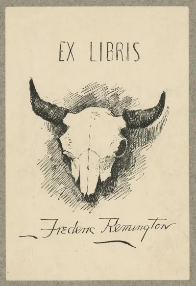 Bookplate Of Frederic Remington