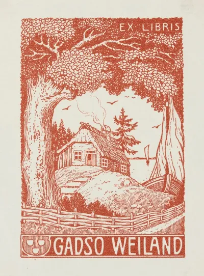 Bookplate Of Gadso Weiland