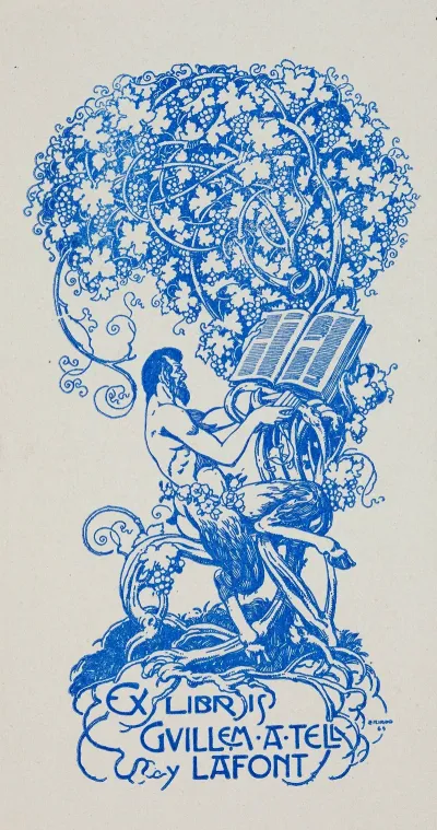Bookplate Of Guillem A Tell Y Lafont