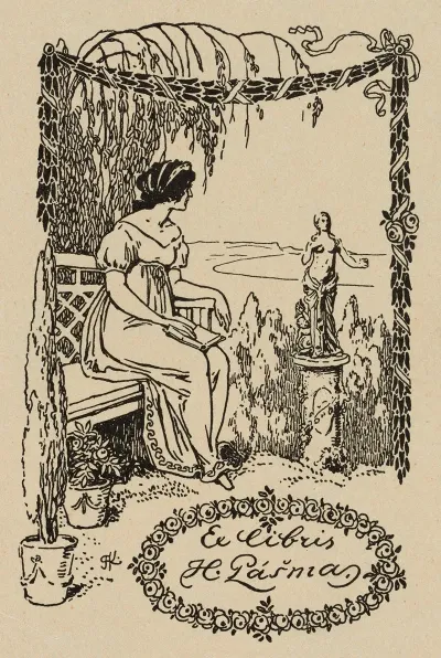 Bookplate Of H Pasma
