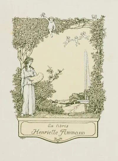 Bookplate Of Henriette Ammann
