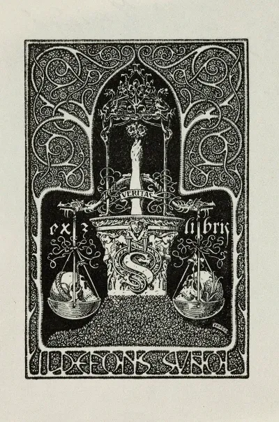 Bookplate Of Ildefons Sunol