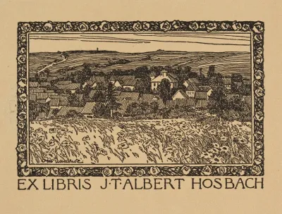 Bookplate Of J T Albert Hosbach