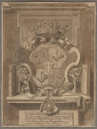 Bookplate Of Jan Fryderyk Sapieha