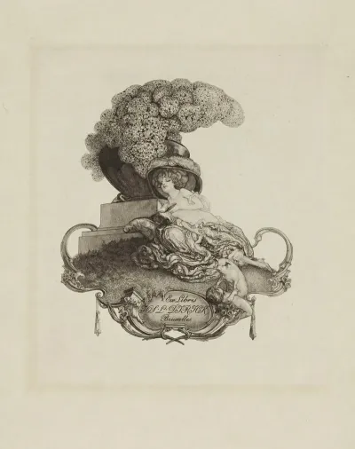 Bookplate Of Jos L Dirick Bruxelles