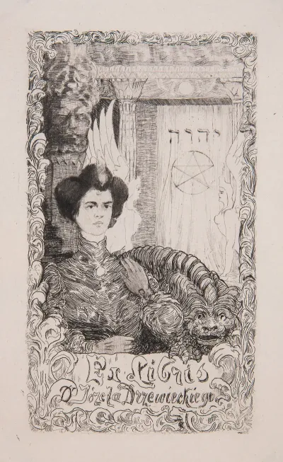 Bookplate Of Jozef Drzewiecki 1860 1907