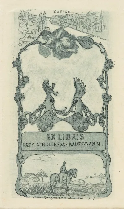 Bookplate Of Kaety Schultess Kauffmann