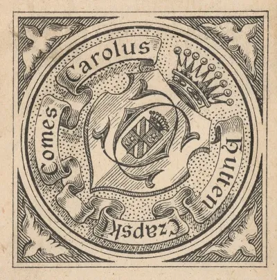 Bookplate Of Karol Czapski 1860 1904