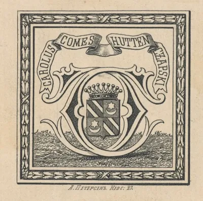 Bookplate Of Karol Czapski