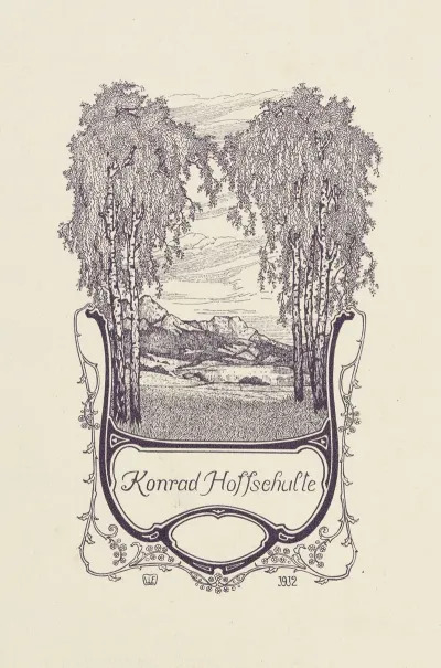 Bookplate Of Konrad Hoffschulte 2