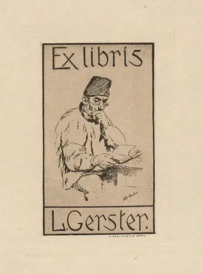 Bookplate Of L Gerster