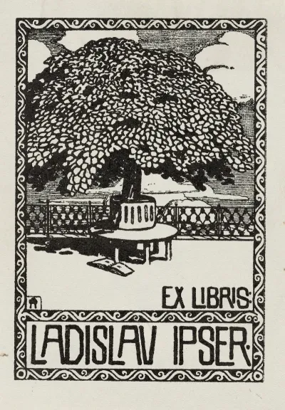 Bookplate Of Ladislav Ipser
