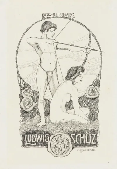 Bookplate Of Ludwig Schuz