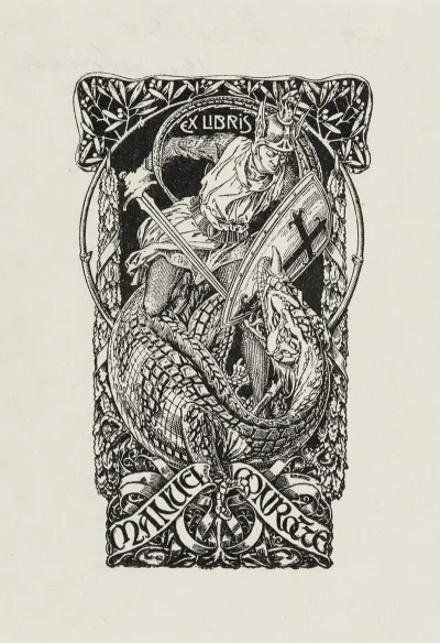 Bookplate Of Manuel Conrotte