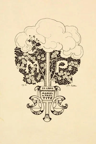 Bookplate Of Marcel Paul Titz