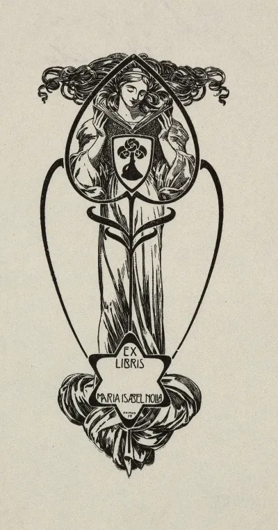 Bookplate Of Maria Isabel Nolla
