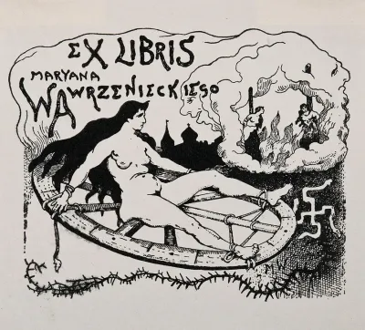 Bookplate Of Marian Wawrzeniecki