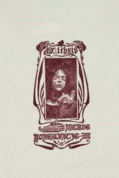 Bookplate Of Matilde Monsalvatje