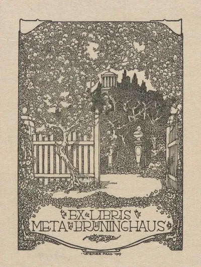 Bookplate Of Meta Breuninghaus