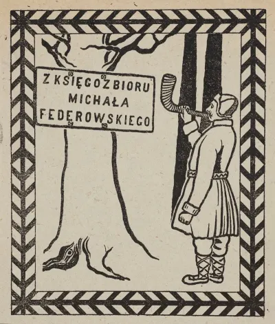 Bookplate Of Michal Federowski