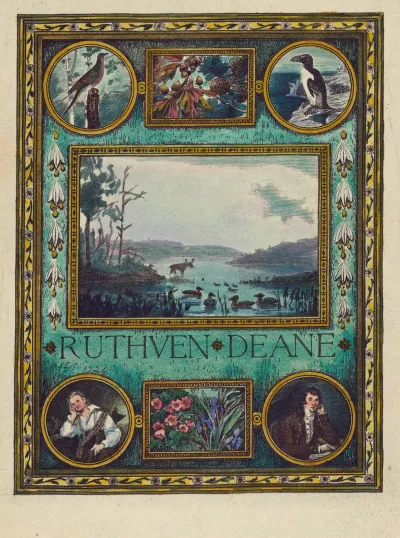 Bookplate Of Ornithologist Ruthven Deane