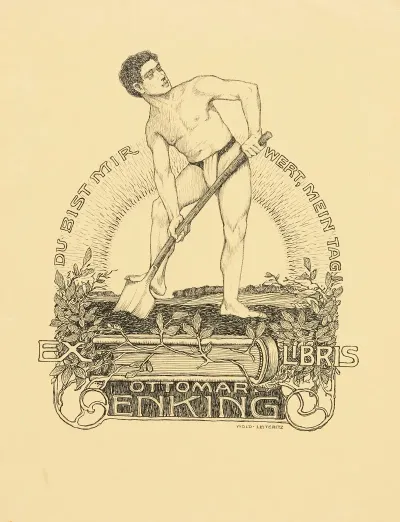Bookplate Of Ottomar Enking