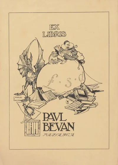 Bookplate Of Paul Bevan