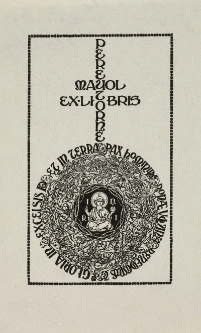 Bookplate Of Pere Myol Torne