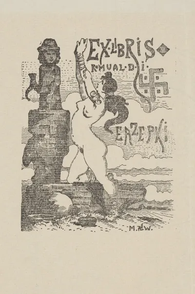 Bookplate Of Romuald Erzepki