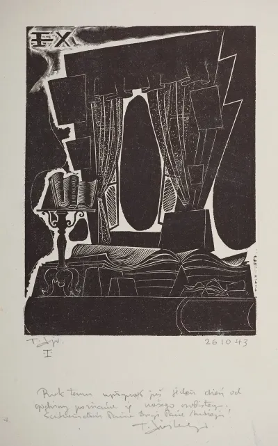 Bookplate Of Tadeusz Leszner 1895 1967