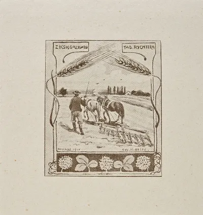 Bookplate Of Tadeusz Rychter