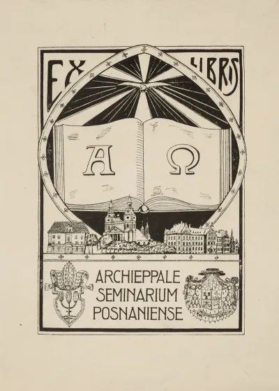 Bookplate Of The Archdiocesan Iibrary Of The Seminary In Poznan