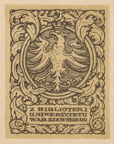 Bookplate Of The University Of Warsaw Library