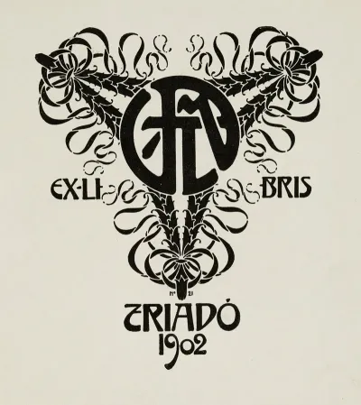 Bookplate Of Triado 1902