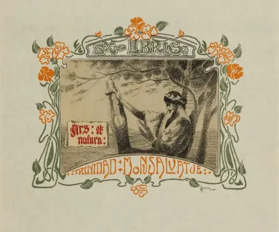 Bookplate Of Trinidad Monsalvatje Ars Et Natura