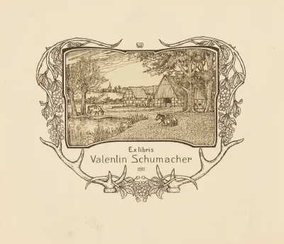 Bookplate Of Valentin Schumacher 2