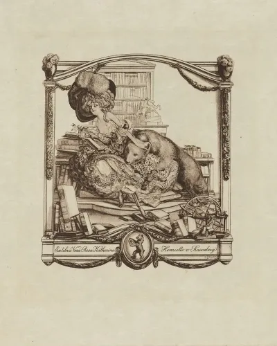 Bookplate Of Vera Rosa Katherine Henriette Von Rosenberg
