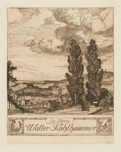 Bookplate Of Walter Kohlhammer
