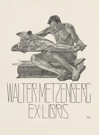 Bookplate Of Walter Metzenberg