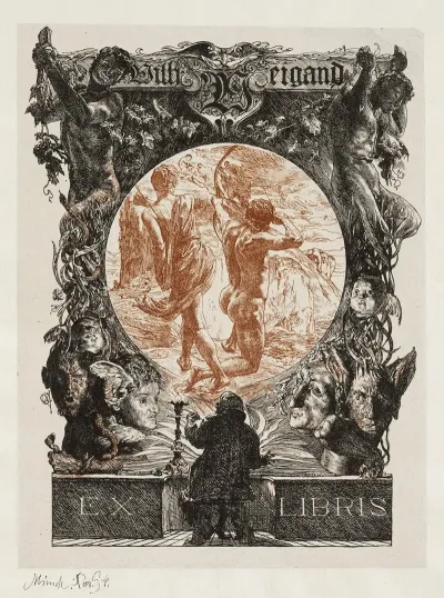 Bookplate Of Wilh Weigand