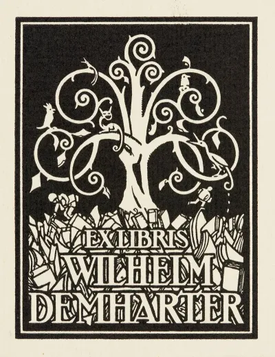 Bookplate Of Wilhelm Demharter