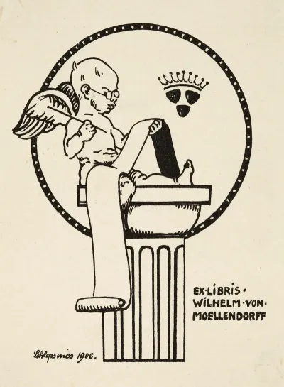 Bookplate Of Wilhelm Von Moellendorff
