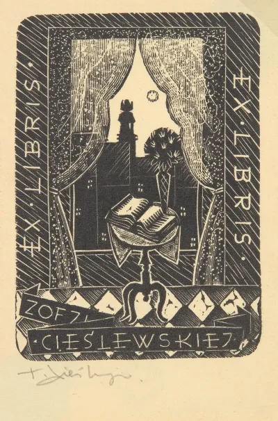 Bookplate Of Zofia Cieslowska