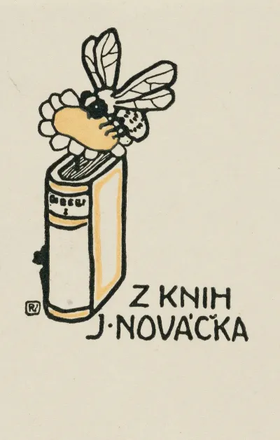 Bookplate Z Knih J Novacka