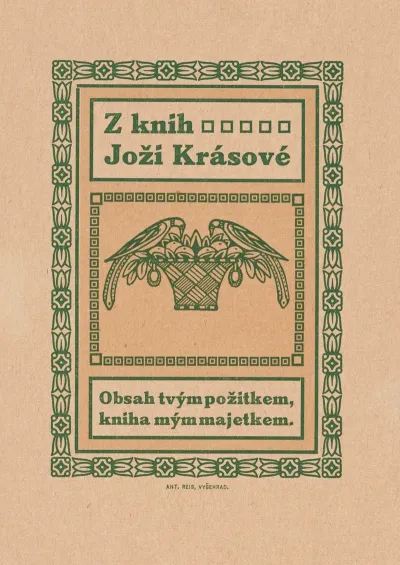 Bookplate Z Knih Jozi Krasove Obsah Tvym Pozitkem Kniha Mym Majetkem
