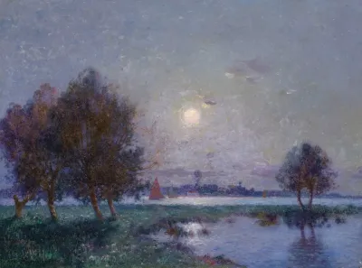 Bord De Loire Au Clair De Lune