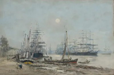 Bordeaux Trois Mats Dans Le Port